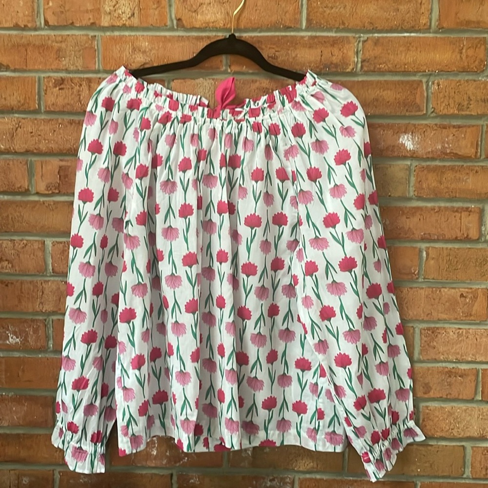 J. Crew Long-Sleeve Floral Blouse